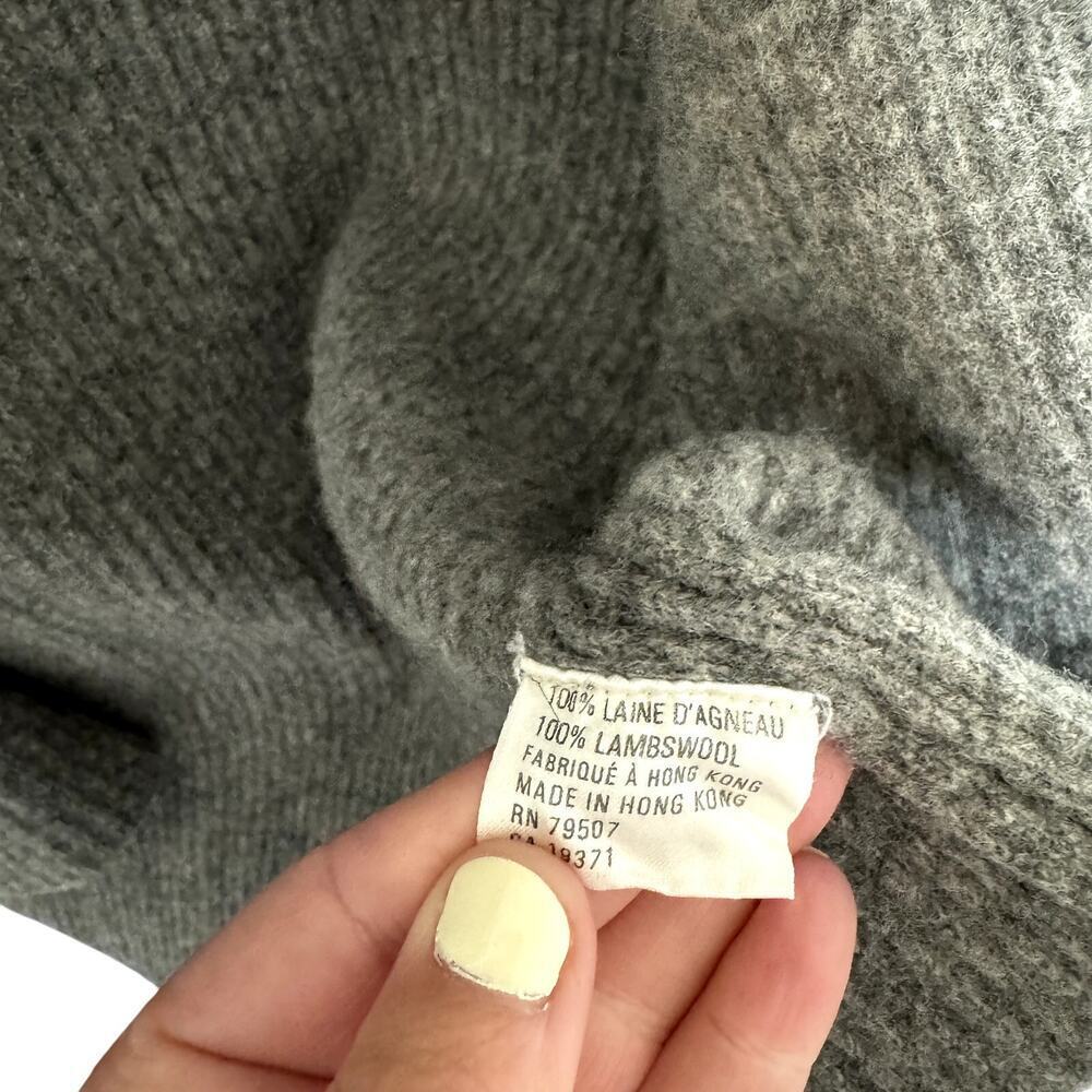 ISDA & CO Cardigan Size Small Lambswool Gray Cardigan - Picture 5 of 5